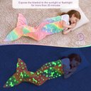 Ver imagem 7 de Manta Infantil Cauda de Sereia Cobertor Saco Dormir Menina