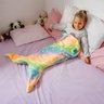 Manta Infantil Cauda de Sereia Cobertor Saco Dormir Menina - 4