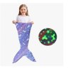 Manta Infantil Cauda de Sereia Cobertor Saco Dormir Menina - 1