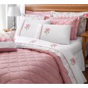 Ver imagem 3 de Jogo de Lençol Athena Casal 04 Peças - Rosê
