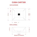 Ver imagem 5 de Kit Cuba Rt30 Riviera com Torneira Link 1062 e Válvula Metal com Sifão e Flexível