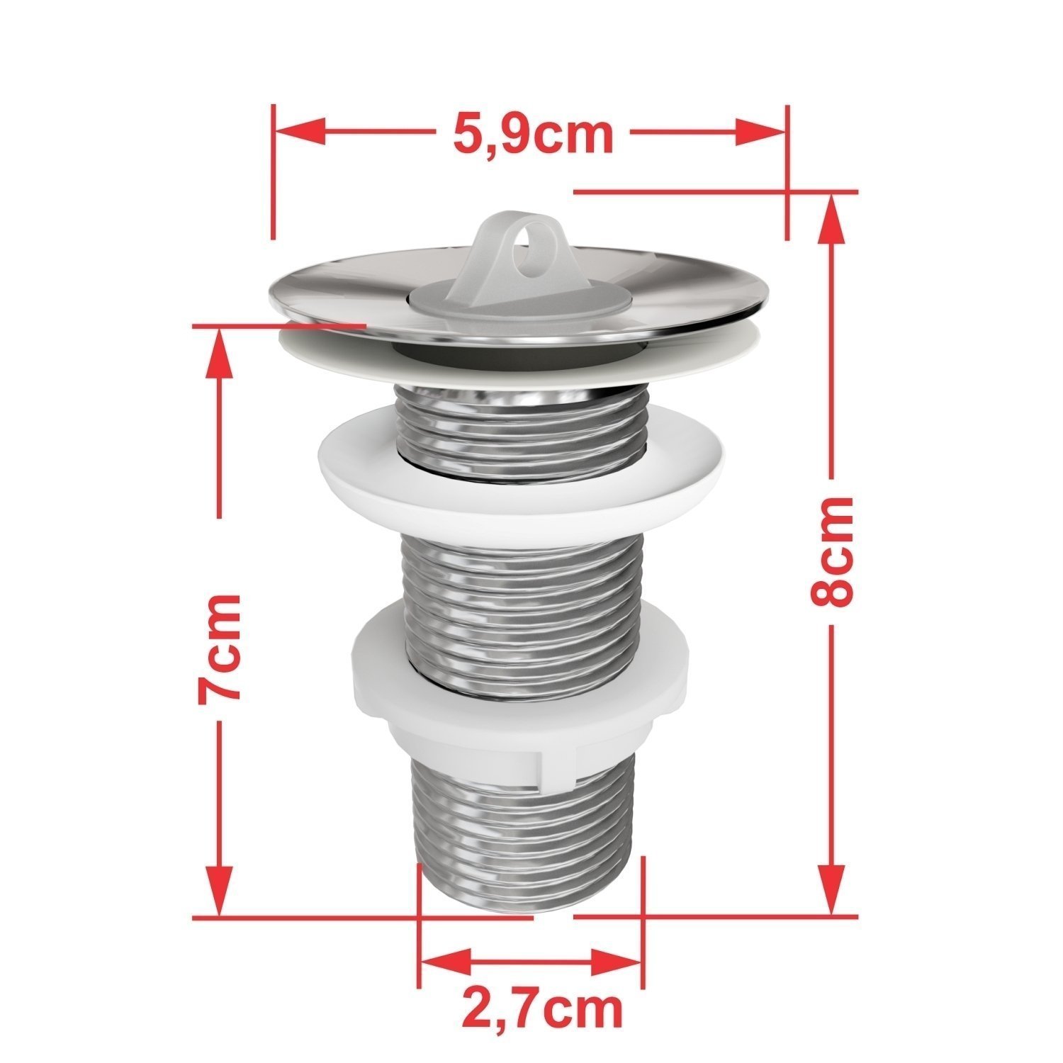 Kit Cuba Rt30 Riviera com Torneira Link 1062 e Válvula Metal com Sifão e Flexível - 7