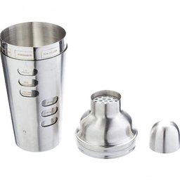 Coqueteleira com Receita em Inox Prata 600 Ml - Mimo Style - Ac12518 - 2