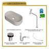 Kit Cuba Ov42 Laila com Torneira Link 1062 e Válvula Botão com Sifão e Flexível - 10
