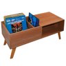 Rack MDF Amadeirado para coleções de Discos e Toca Discos - 7