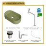 Kit Cuba Ov42 Laila com Torneira Link 1062 e Válvula Botão com Sifão e Flexível - 10