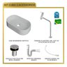 Kit Cuba Ov42 Laila com Torneira Link 1062 e Válvula Botão com Sifão e Flexível - 10