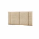 Ver imagem 1 de Cabeceira Cama Box Estofada Casal 1,40 Suede Bege com LED