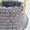 Cesto Organizador Dobrável Seagrass Preto 22x19cm - 3