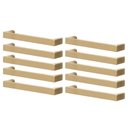 Ver imagem 1 de Conjunto 10 Puxadores Torralba Alça Dourado 10cm Oeiras 1688 Gavetas Portas Móveis