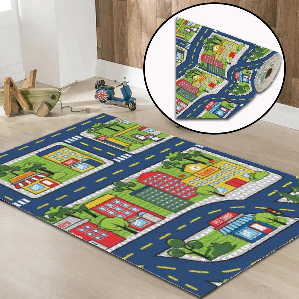 Tapete Infantil Antiderrapante Super Macio Venda Comprimento Pista