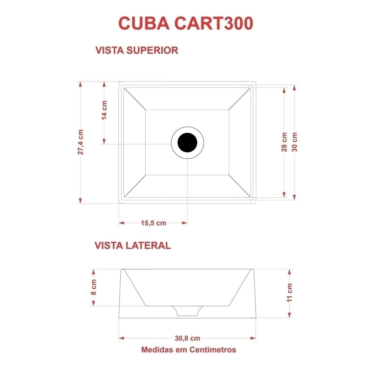 Kit Cuba Rt30 Riviera com Torneira Link 1062 e Válvula Botão com Sifão e Flexível - 5