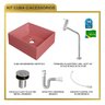 Kit Cuba Rt30 Riviera com Torneira Link 1062 e Válvula Botão com Sifão e Flexível - 10