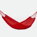 Ver imagem 1 de Rede de Dormir Descanso Nylon Garimpeira Camping Vermelha