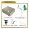 Kit Cuba Rt30 Riviera com Torneira Link 1062 e Válvula Click com Sifão e Flexível - 10