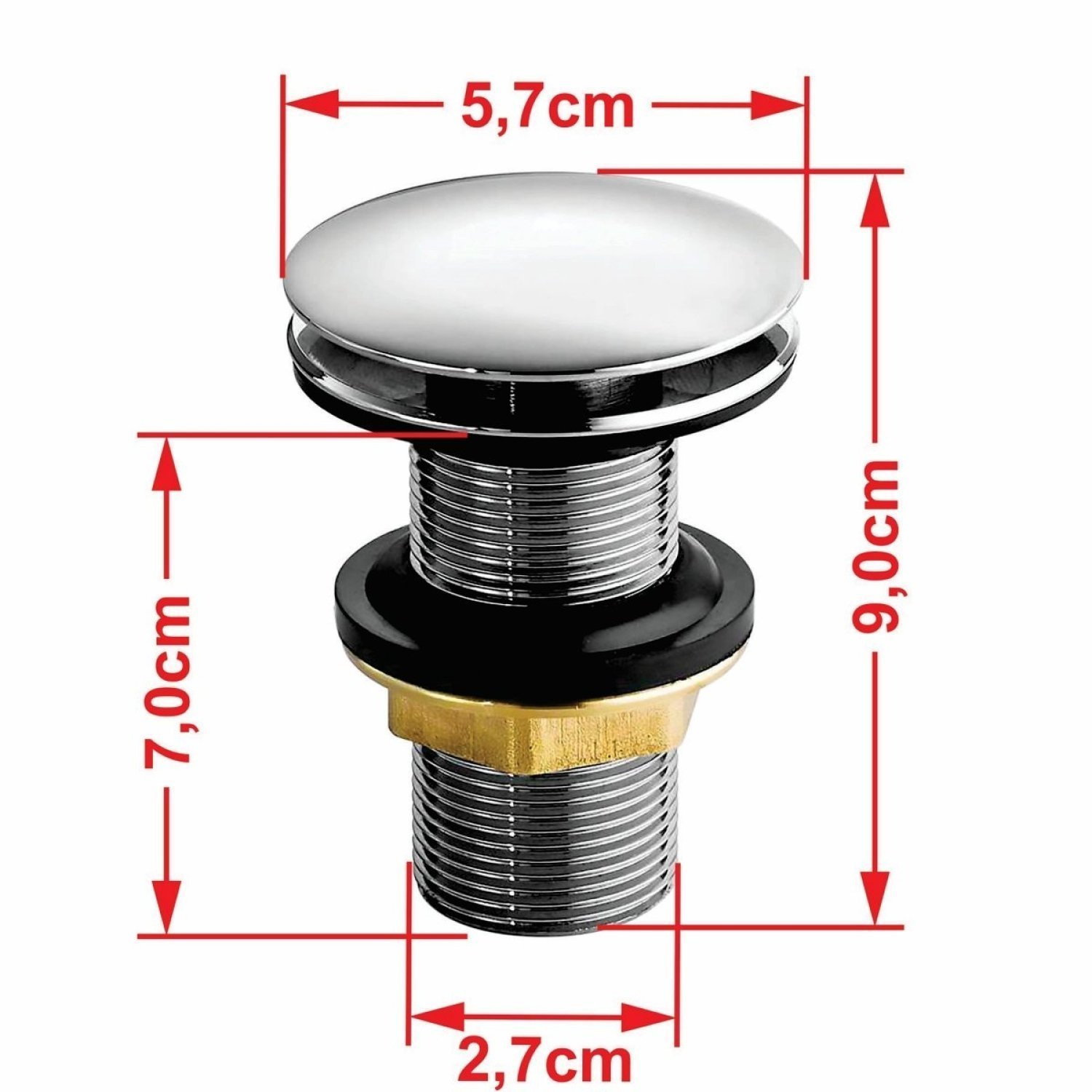 Kit Cuba Rt30 Riviera com Torneira Link 1062 e Válvula Click com Sifão e Flexível - 7