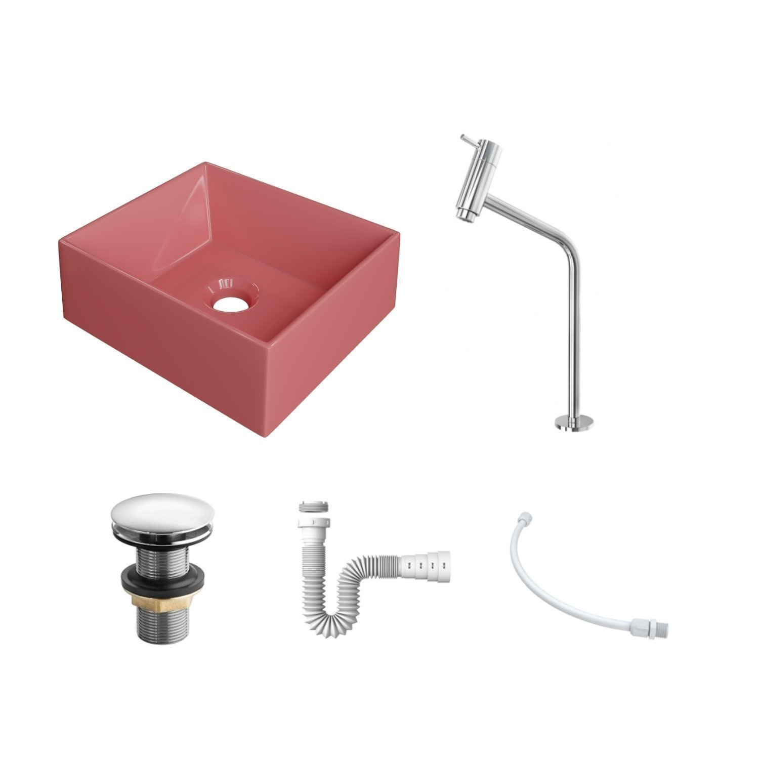 Kit Cuba Rt30 Riviera com Torneira Link 1062 e Válvula Click com Sifão e Flexível - 3