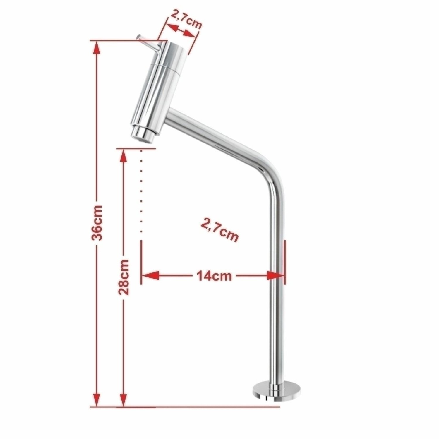 Kit Cuba Rt30 Riviera com Torneira Link 1062 e Válvula Click com Sifão e Flexível - 6