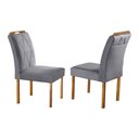 Ver imagem 6 de Conjunto Sala De Jantar 4 Lugares Mesa Redonda 1,2m E 4 Cadeiras Moveis Mix Mel Off-white Com