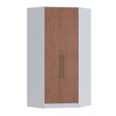 Ver imagem 2 de Guarda-Roupa Canto Closet com 2 Portas e 2 Gavetas MDF Requinte+ Branco/Macadâmia