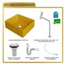 Kit Cuba Rt30 Riviera com Torneira Link 1062 e Válvula Metal com Sifão e Flexível - 10