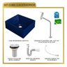 Kit Cuba Rt30 Riviera com Torneira Link 1062 e Válvula Metal com Sifão e Flexível - 10