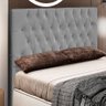 Cabeceira Estofada Cama Box Casal King Size Diamond 193cm com Frame Suede Cinza - Abmaza - 6
