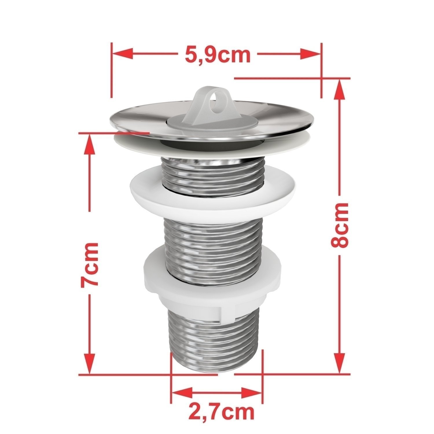 Kit Cuba Rt30 Riviera com Torneira Link 1062 e Válvula Metal com Sifão e Flexível - 7