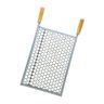 Grelha Popular Moeda Inox 33x30 para Churrasco Cabo Madeira - Gudim - 1