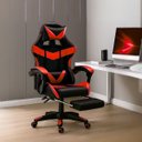 Ver mais imagens de Cadeira Escritório Gamer Nitro Vermelho Ergonômica Couro Sintético Reclinável Altura Ajuste Luvinco
