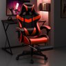 Cadeira Escritório Gamer Nitro Vermelho Ergonômica Couro Sintético Reclinável Altura Ajuste Luvinco - 10
