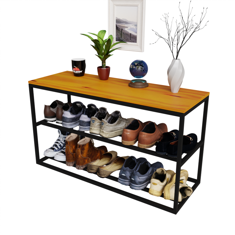 Banco Sapateira Ferro e Estilo para Sua Casa 30x90cm