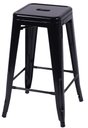 Ver imagem 1 de Banqueta Industrial Iron Preta Alta 76 Cm (alt) - 29771