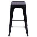 Ver imagem 2 de Banqueta Industrial Iron Preta Alta 76 Cm (alt) - 29771