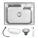 Ver imagem 1 de Cuba Cozinha Gourmet 56x42 Completa Aço Inox Escovado Luxo Brinovar