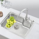 Ver imagem 3 de Cuba Cozinha Gourmet 56x42 Completa Aço Inox Escovado Luxo Brinovar