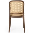 Ver imagem 5 de Cadeira em Polipropileno com Assento e Encosto com Relevo Estilo Palha Roma Marrom