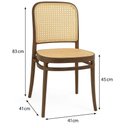 Ver imagem 7 de Cadeira em Polipropileno com Assento e Encosto com Relevo Estilo Palha Roma Marrom