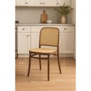 Ver imagem 2 de Cadeira em Polipropileno com Assento e Encosto com Relevo Estilo Palha Roma Marrom