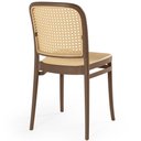 Ver imagem 4 de Cadeira em Polipropileno com Assento e Encosto com Relevo Estilo Palha Roma Marrom