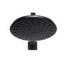 Ducha Abs Redonda Black Flatt C/ Suporte Quadrado de Parede - 3