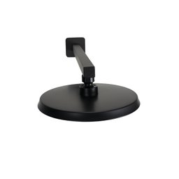 Ducha Abs Redonda Black Flatt C/ Suporte Quadrado de Parede - 4