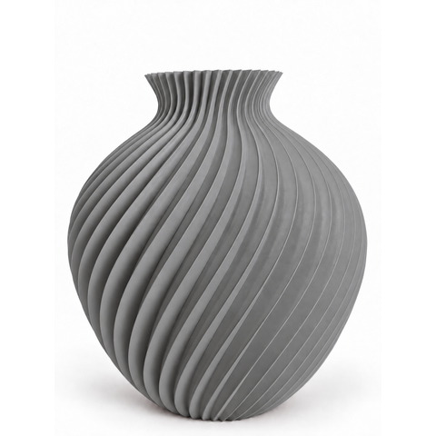 Vaso Decoração Moderno Grande:Cinza