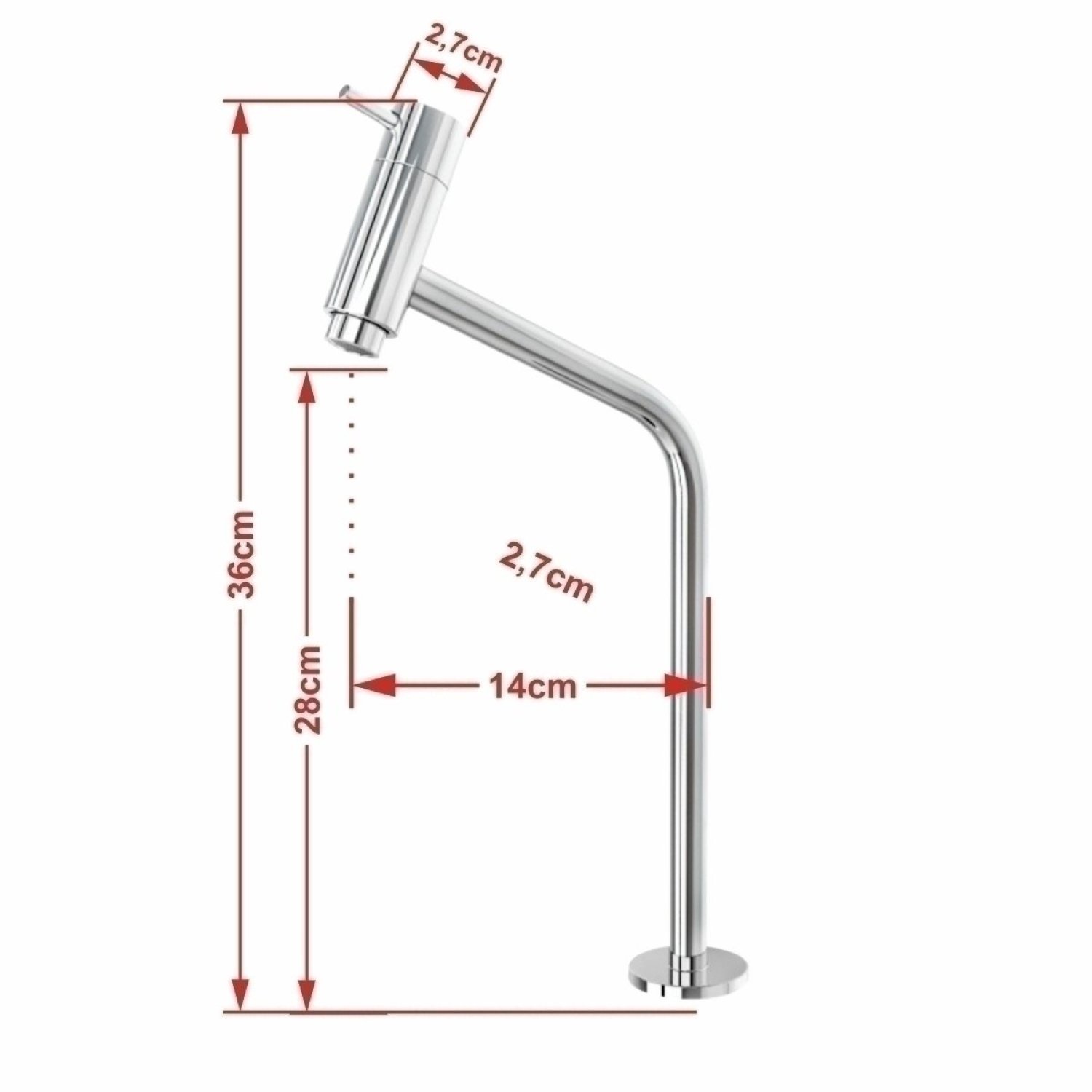Kit Cuba Ov42 Laila com Torneira Link 1062 e Válvula Metal - 6
