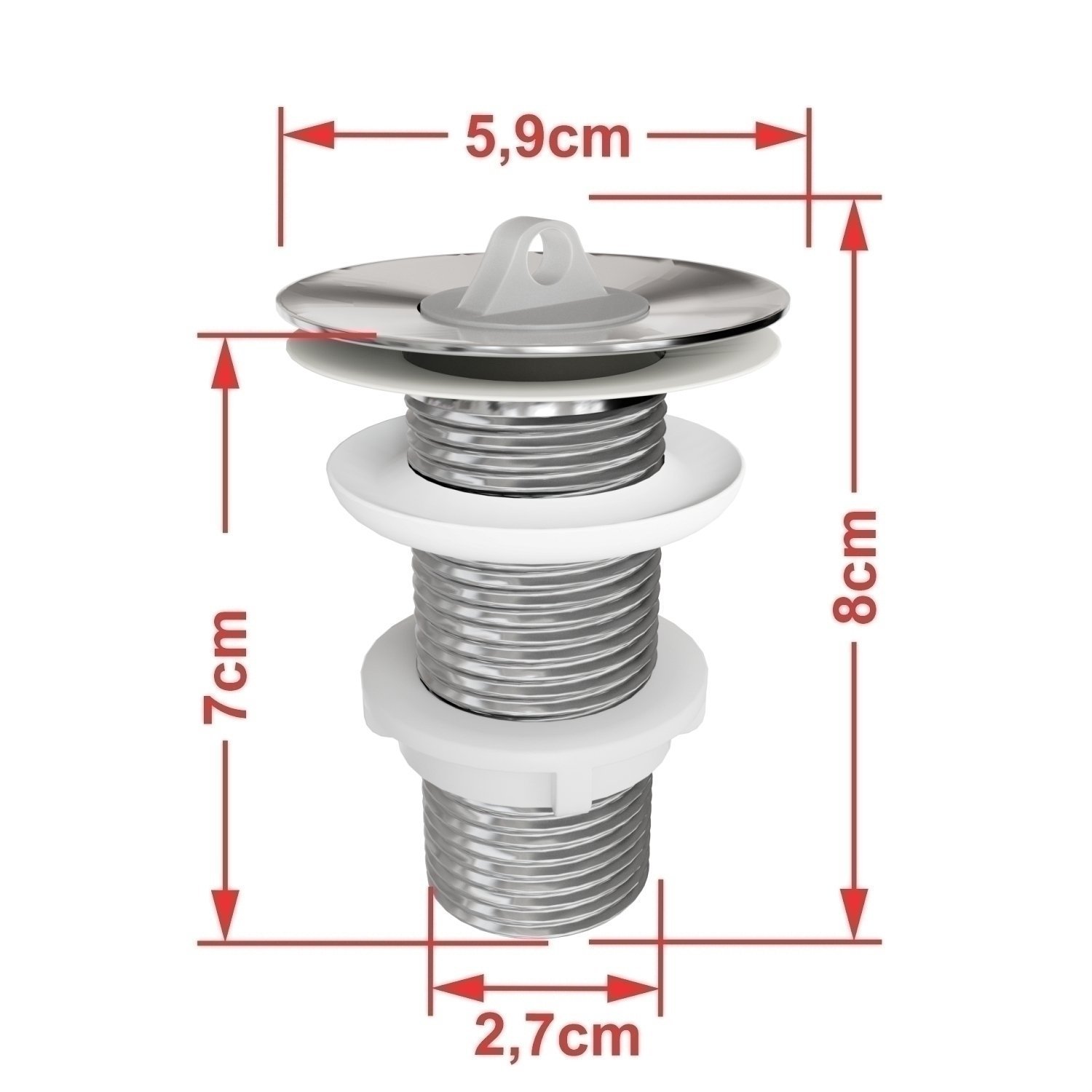 Kit Cuba Ov42 Laila com Torneira Link 1062 e Válvula Metal - 7