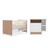 Quarto Infantil Berço Mini Cama Americano Branco/carvalho - 1
