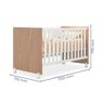 Quarto Infantil Berço Mini Cama Americano Branco/carvalho - 3