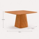 Ver imagem 2 de Conjunto de Jantar Paris 6 Lugares Tampo em MDF com Cadeiras Estofadas Verde Oliva 135cm Imperial