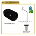 Ver mais imagens de Kit Cuba Ov42 Laila com Torneira Link 1062 e Válvula Metal
