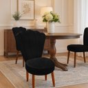 Ver imagem 1 de Conjunto 2 Cadeiras Estofadas Sala de Jantar Anna Suede Preto